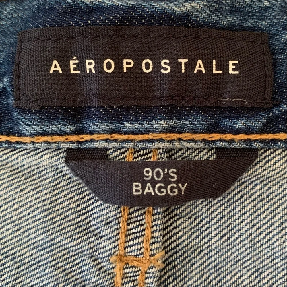 Aero 90’s Baggy Ripped Button Fly Jeans (Boho Distressed Festival Hippie Indie) - Picture 8 of 9